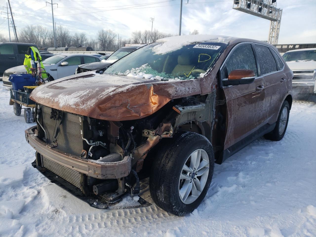 Photo 2 from auction – 2017 FORD EDGE SEL with VIN 2FMPK4J90HBB35319