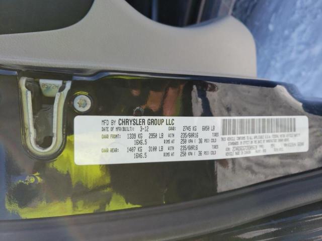 Photo 10 from auction – 2012 DODGE GRAND CARA with VIN 2C4RDGCG7CR309620