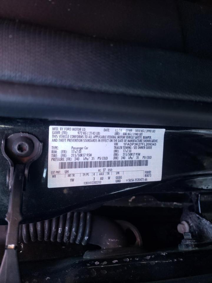 Photo 10 from auction – 2015 FORD FOCUS SE with VIN 1FADP3K27FL209343