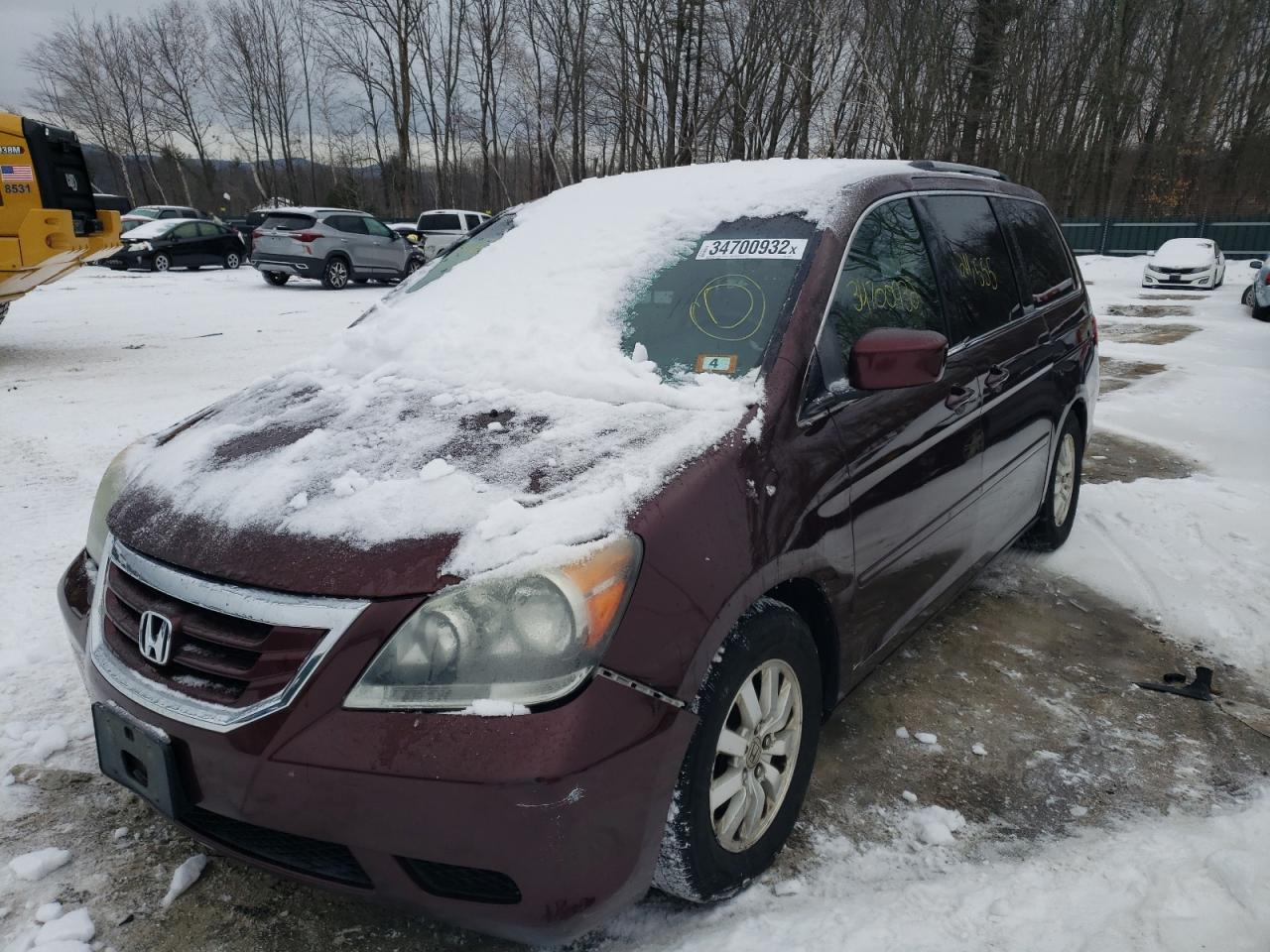Photo 2 from auction – 2008 HONDA ODYSSEY EX with VIN 5FNRL387X8B040410