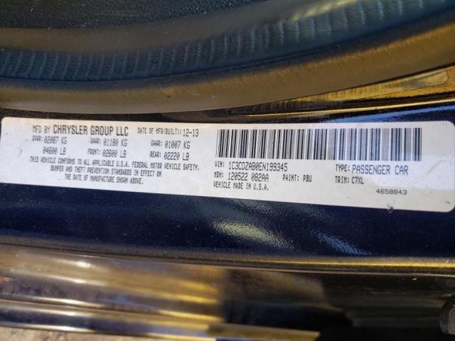 Photo 10 from auction – 2014 DODGE AVENGER SE with VIN 1C3CDZAB0EN199345