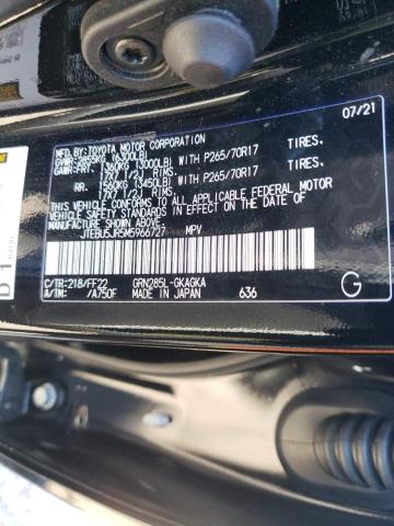 Photo 10 from auction – 2021 TOYOTA 4RUNNER SR with VIN JTEBU5JR5M5966727