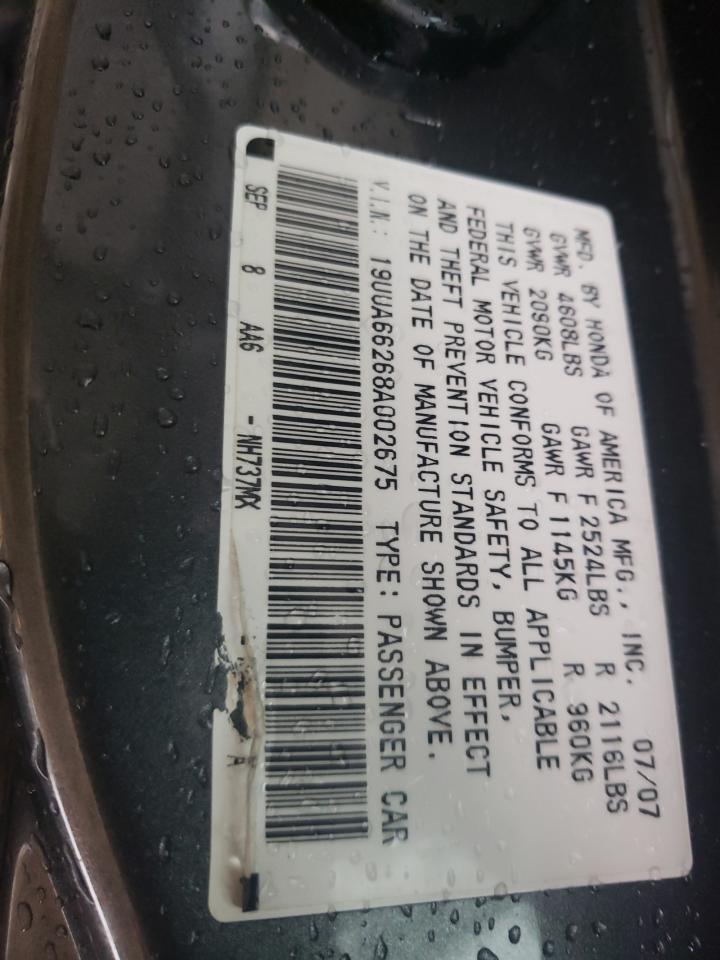 Photo 10 from auction – 2008 ACURA TL with VIN 19UUA66268A002675