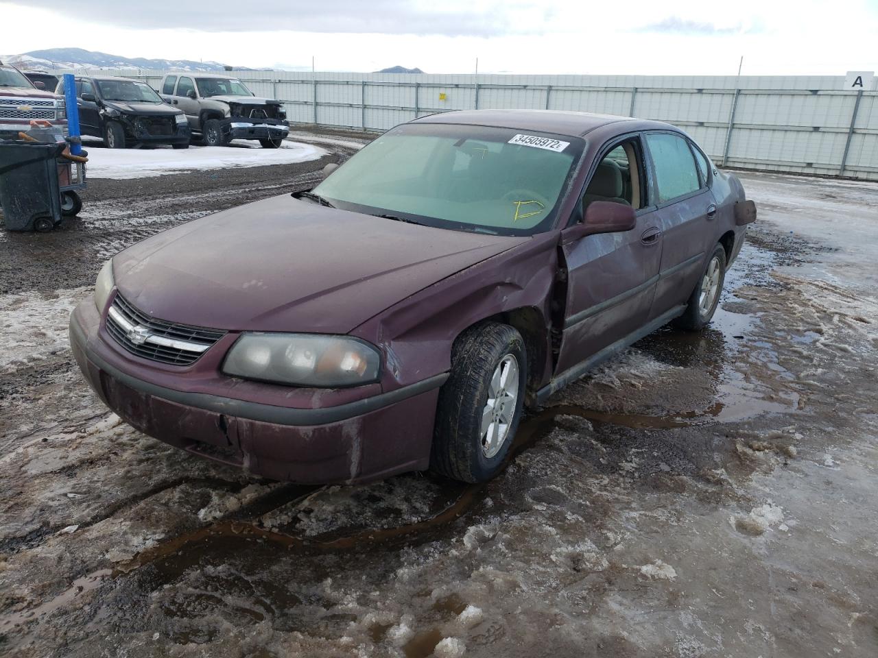 Photo 2 from auction – 2003 CHEVROLET IMPALA with VIN 2G1WF52E339158642