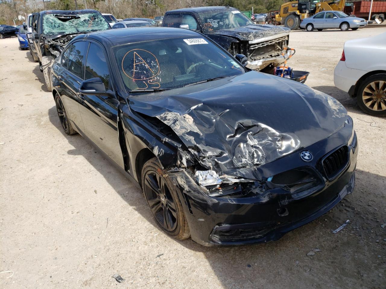 BMW 328I 2016 with VIN WBA8E9G59GNT83604 - Photo from auction
