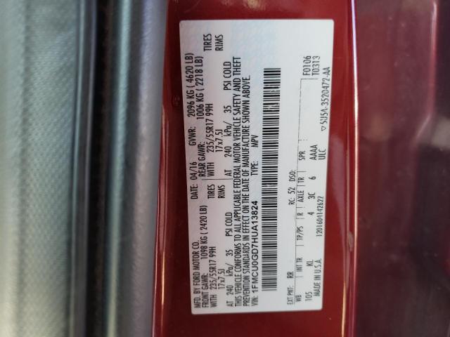 Photo 10 from auction – 2017 FORD ESCAPE SE with VIN 1FMCU0GD7HUA13824