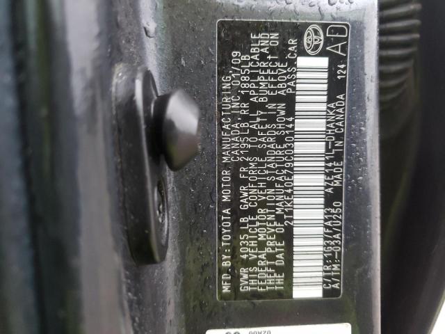 Photo 10 from auction – 2009 TOYOTA COROLLA MA with VIN 2T1KE40E79C030144
