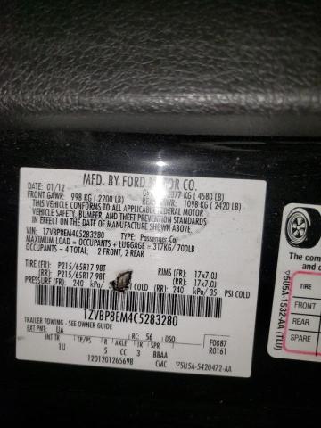 Photo 10 from auction – 2012 FORD MUSTANG with VIN 1ZVBP8EM4C5283280