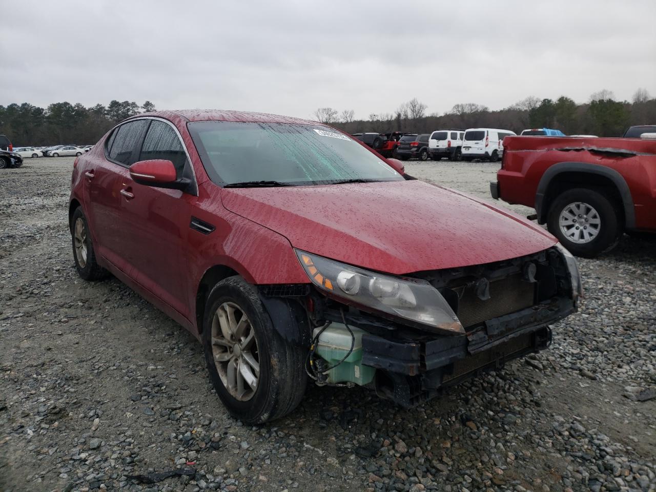 KIA OPTIMA LX 2013 with VIN 5XXGM4A71DG201674 - Photo from auction