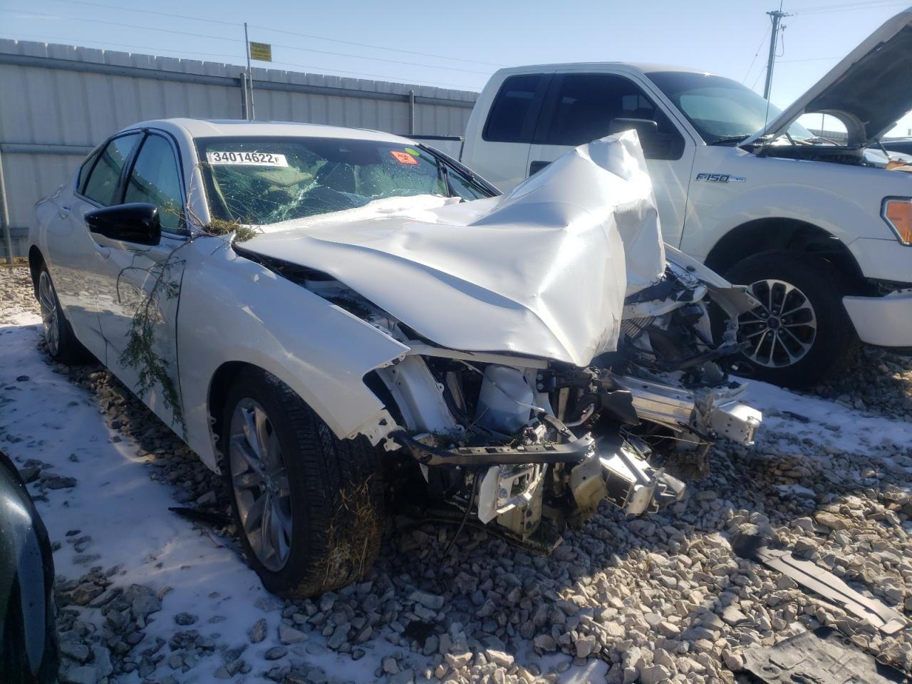 ACURA TLX 2021 with VIN 19UUB6F37MA002247 - Photo from auction