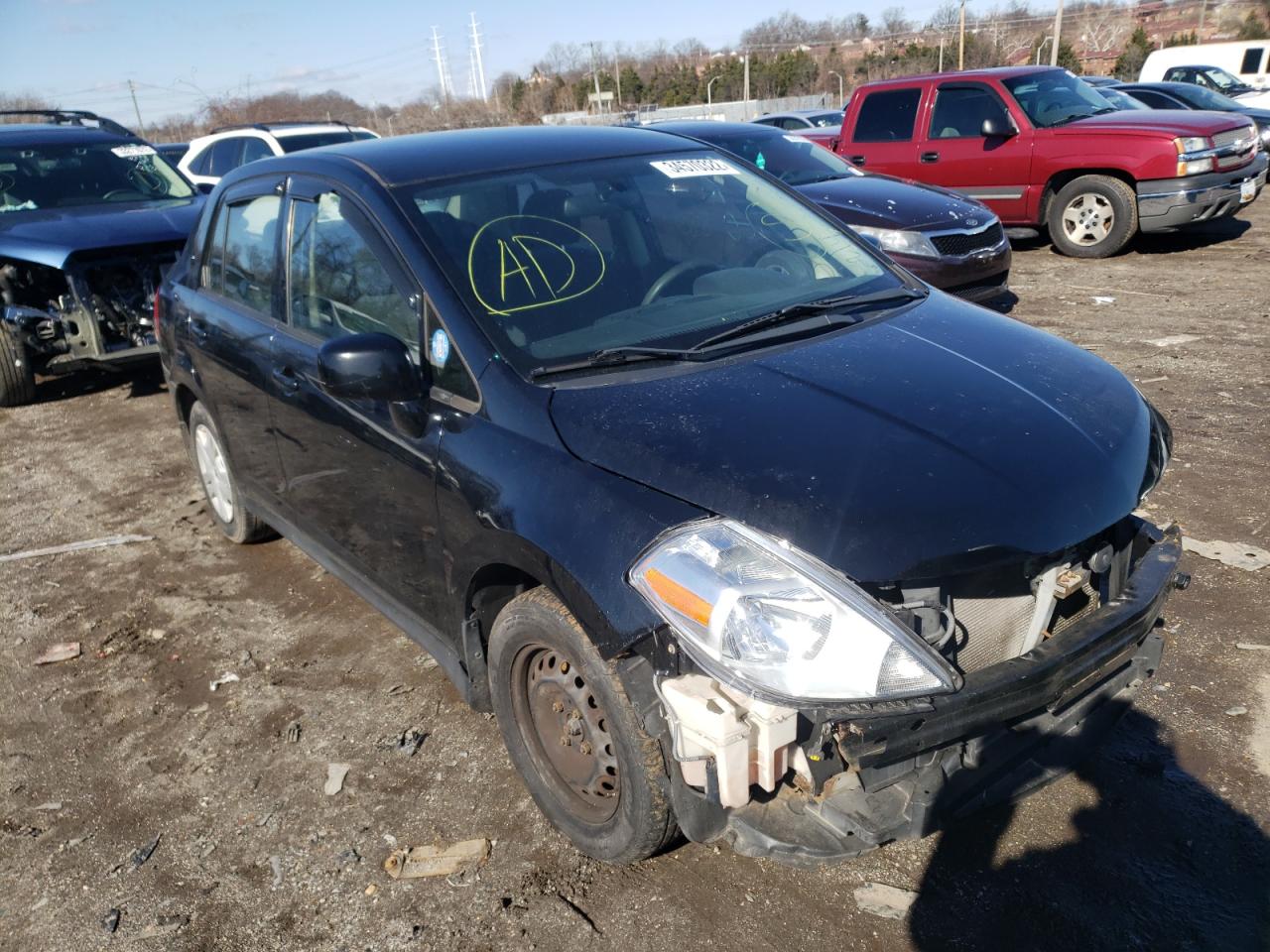 NISSAN VERSA S 2011 with VIN 3N1BC1APXBL403820 - Photo from auction