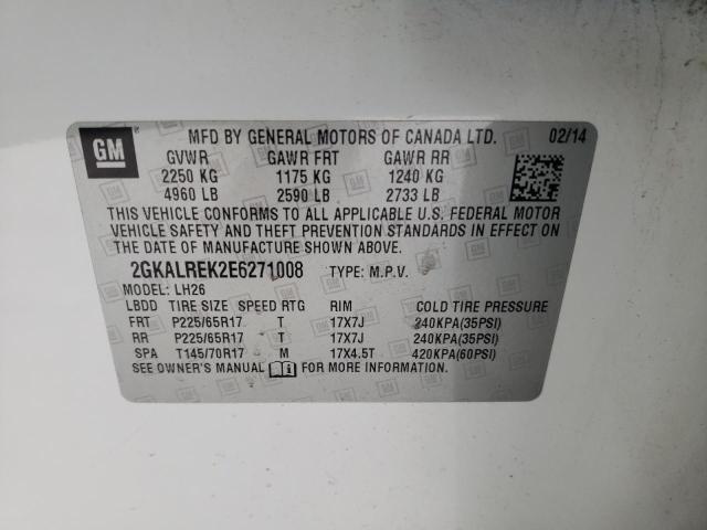 Photo 10 from auction – 2014 GMC TERRAIN with VIN 2GKALREK2E6271008
