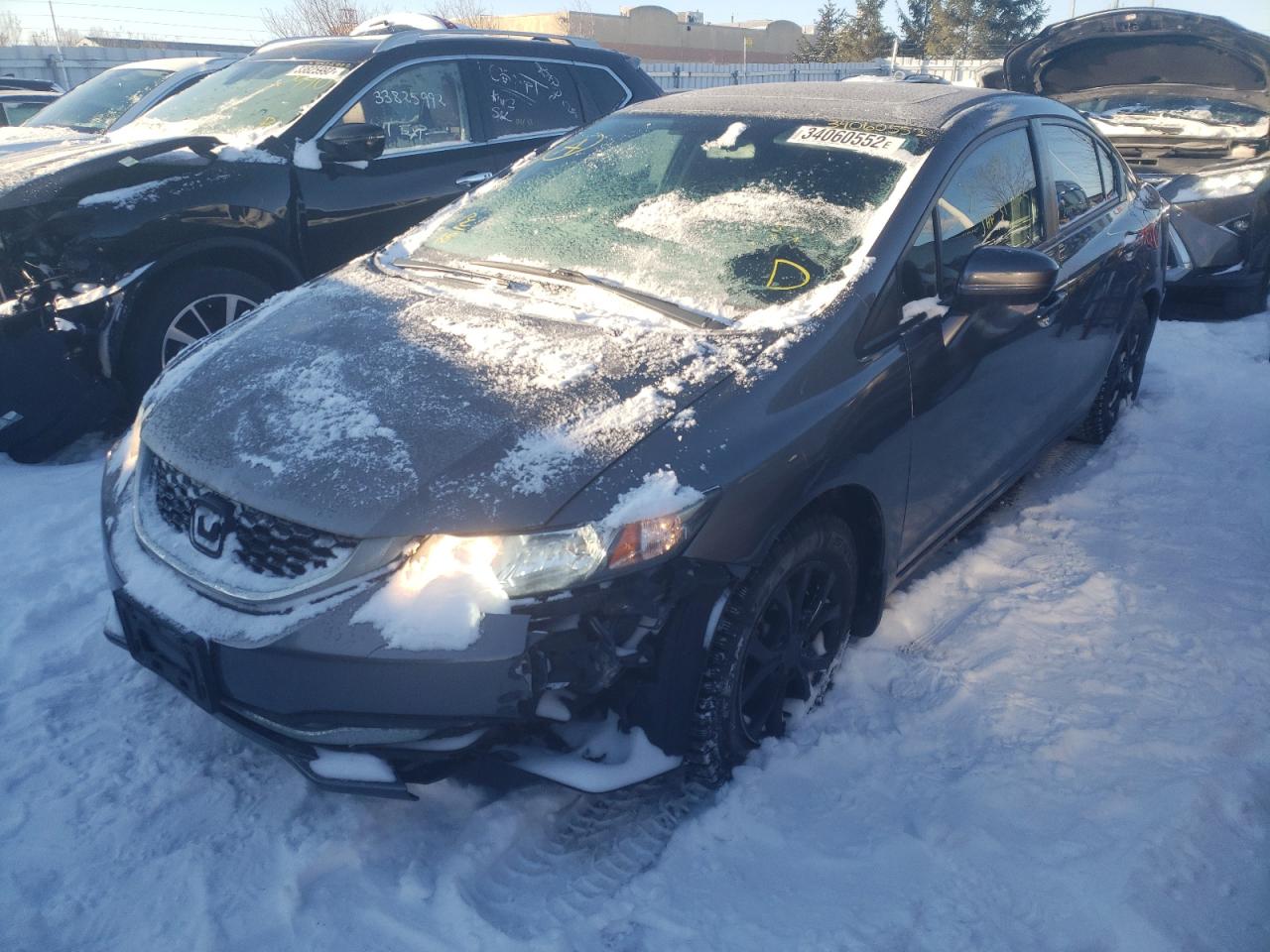 Photo 2 from auction – 2014 HONDA CIVIC LX with VIN 2HGFB2F54EH002387