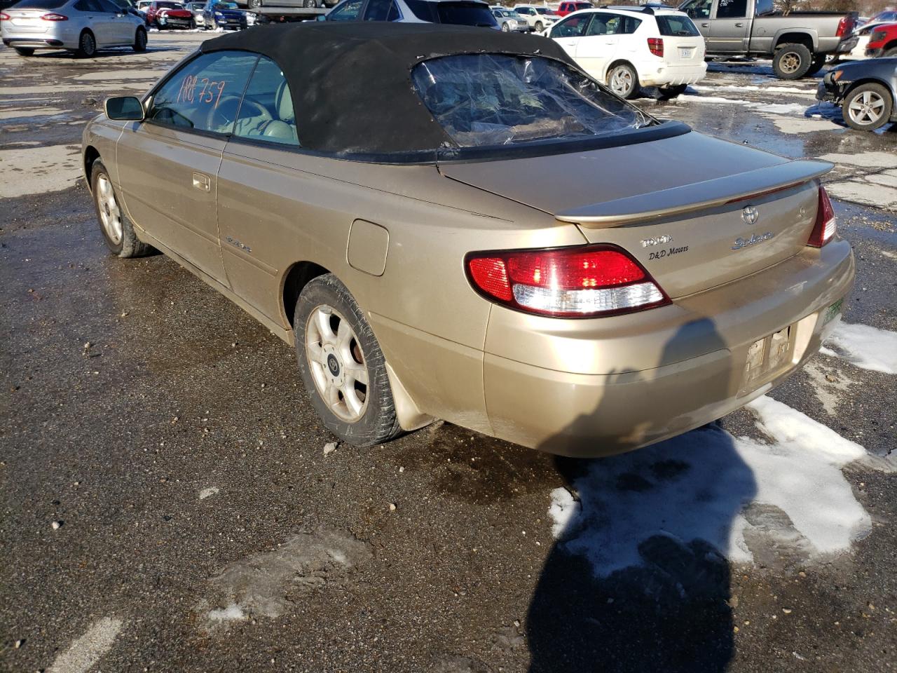 Photo 3 from auction – 2001 TOYOTA SOLARA with VIN 2T1FF28P01C488427