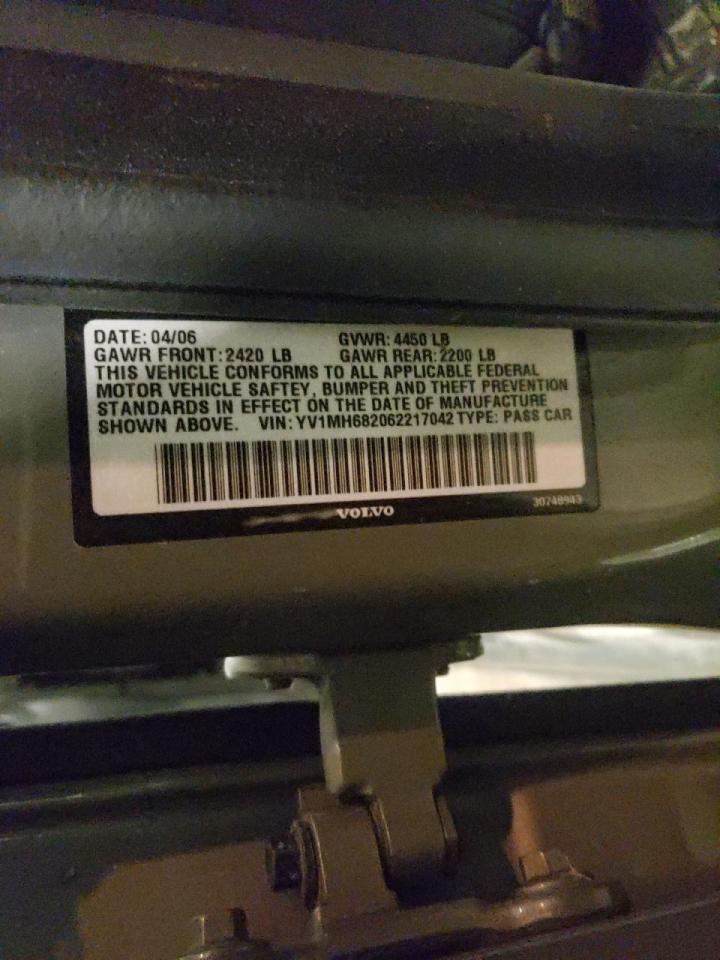 Photo 10 from auction – 2006 VOLVO S40 with VIN YV1MH682062217042