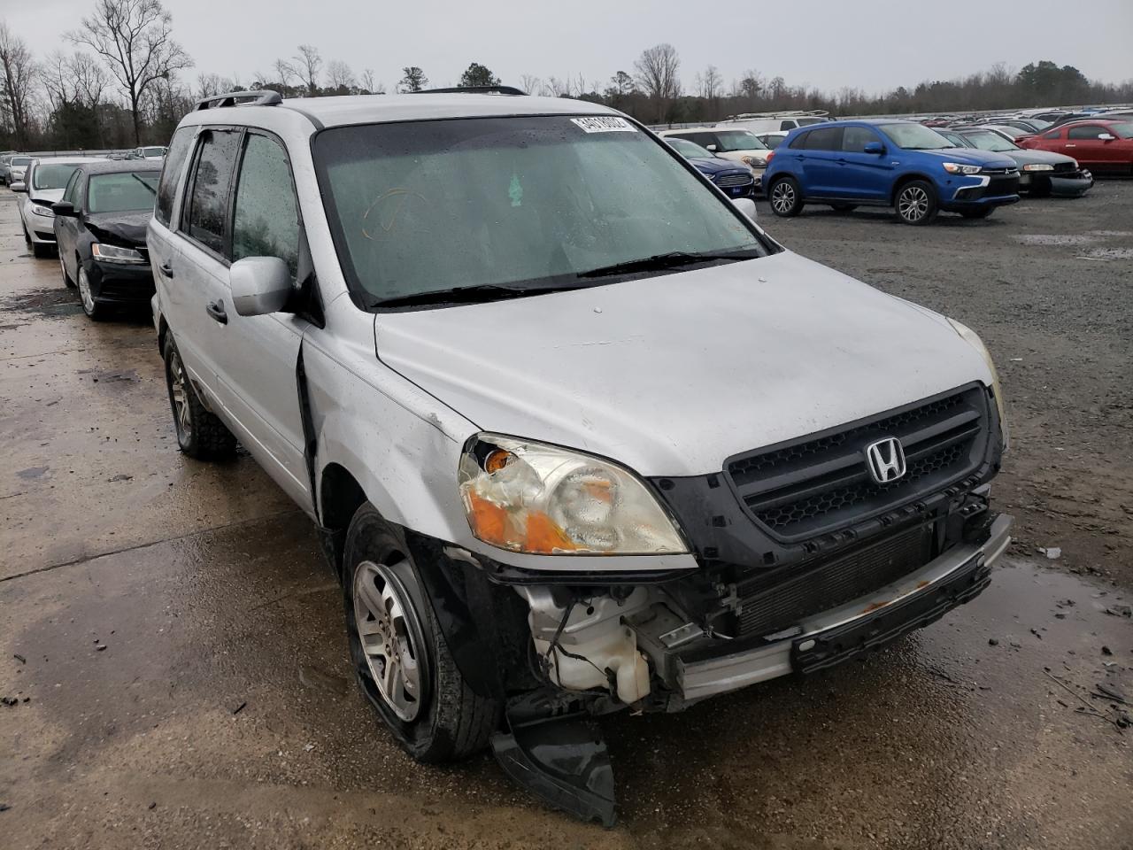 HONDA PILOT EXL 2003 with VIN 2HKYF18643H557100 - Photo from auction