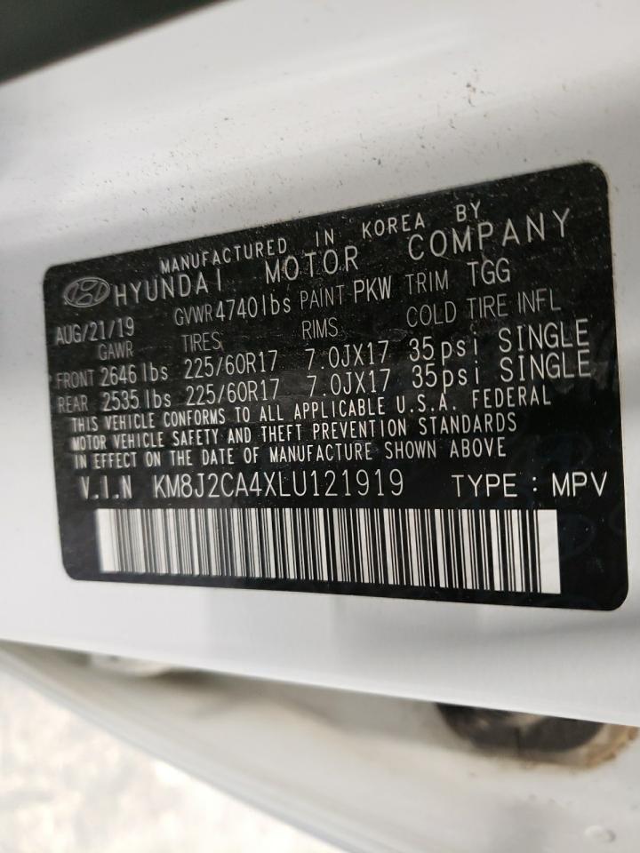 Photo 10 from auction – 2020 HYUNDAI TUCSON SE with VIN KM8J2CA4XLU121919