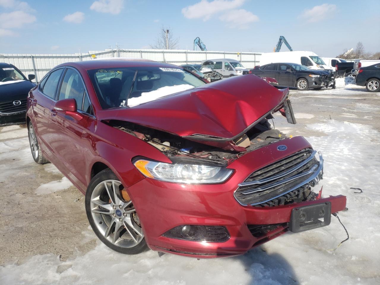 FORD FUSION TIT 2016 with VIN 3FA6P0K93GR312525 - Photo from auction