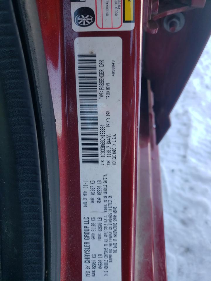 Photo 10 from auction – 2012 CHRYSLER 200 LX with VIN 1C3CCBAB3CN163804