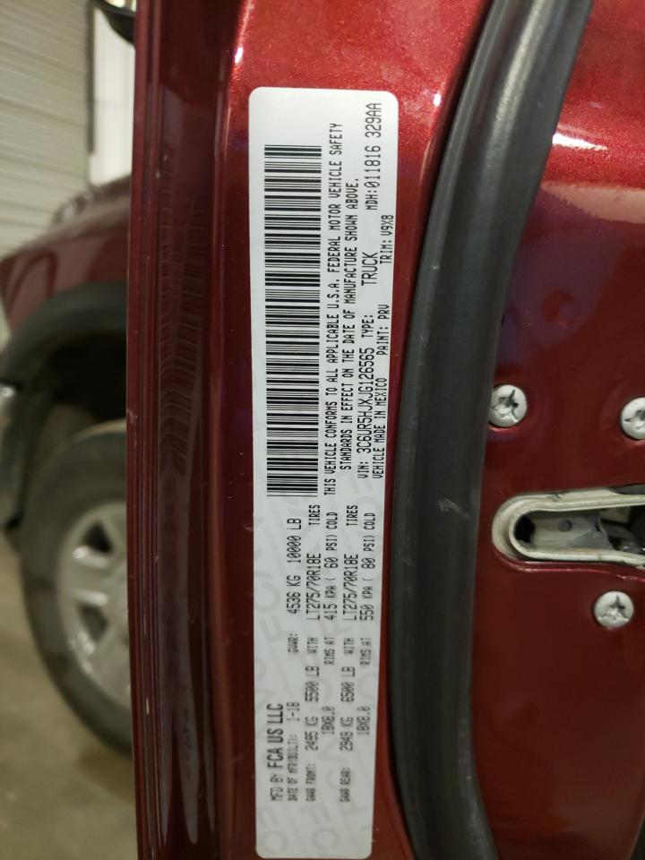 Photo 10 from auction – 2018 RAM 2500 ST with VIN 3C6UR5HJXJG126565