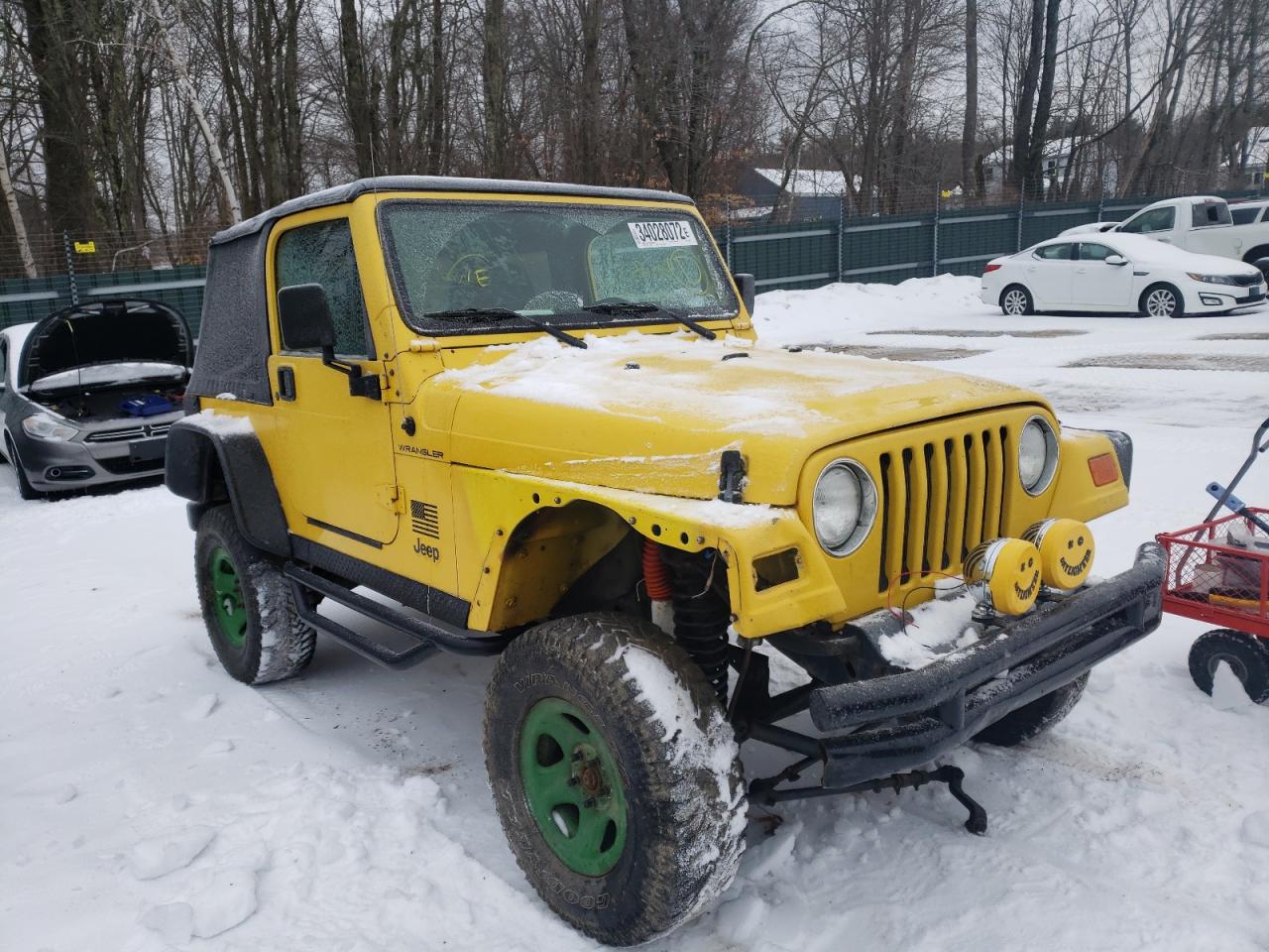 JEEP WRANGLER 2002 with VIN 1J4FA29P92P736586 - Photo from auction