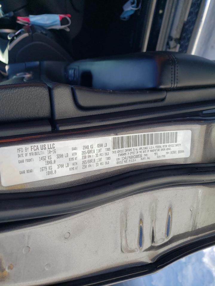Photo 10 from auction – 2017 JEEP GRAND CHER with VIN 1C4RJFAG8HC688536