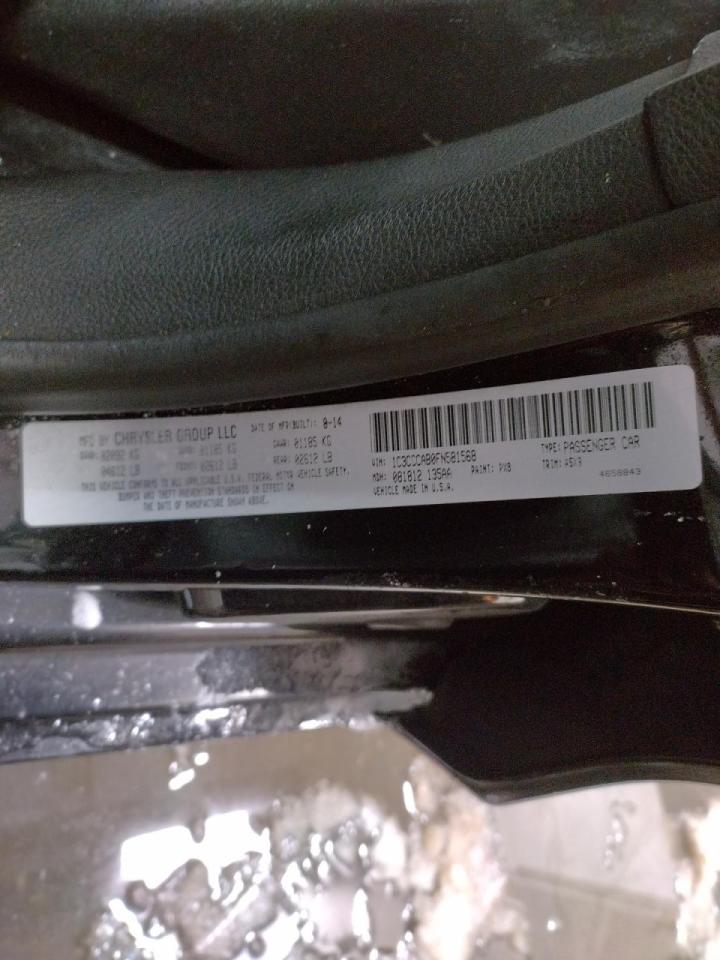 Photo 10 from auction – 2015 CHRYSLER 200 LIMITE with VIN 1C3CCCAB0FN581568