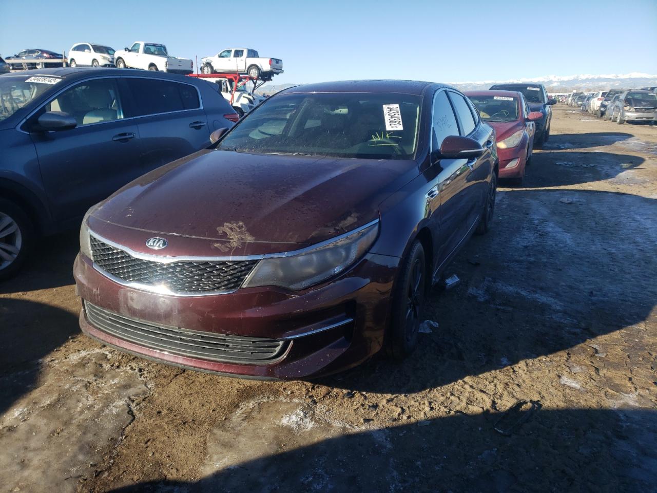 Photo 2 from auction – 2016 KIA OPTIMA LX with VIN 5XXGT4L32GG093194