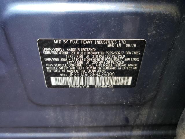 Photo 10 from auction – 2017 SUBARU FORESTER 2 with VIN JF2SJARC8HH426090