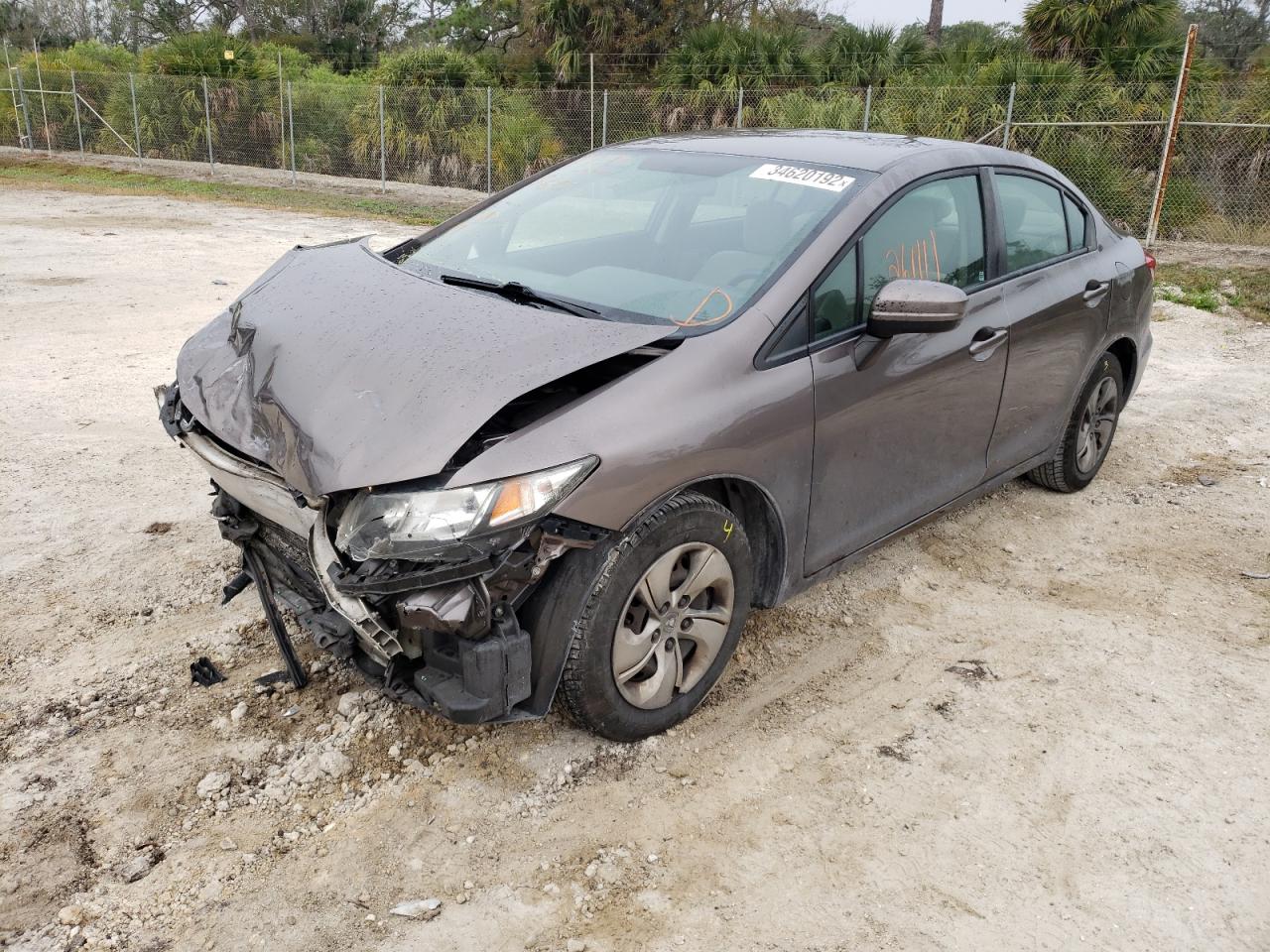 Photo 2 from auction – 2015 HONDA CIVIC LX with VIN 19XFB2F59FE116946