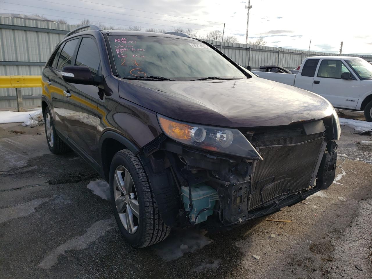 KIA SORENTO EX 2012 with VIN 5XYKU4A23CG244924 - Photo from auction
