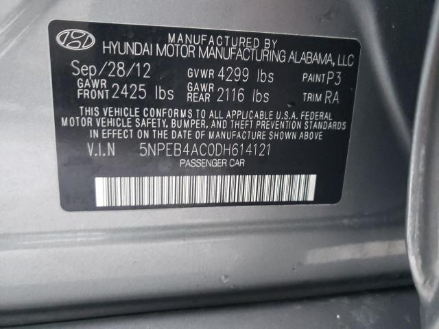 Photo 10 from auction – 2013 HYUNDAI SONATA GLS with VIN 5NPEB4AC0DH614121