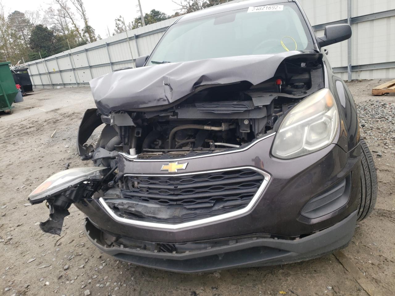 Photo 9 from auction – 2016 CHEVROLET EQUINOX LS with VIN 2GNALBEK5G6183907