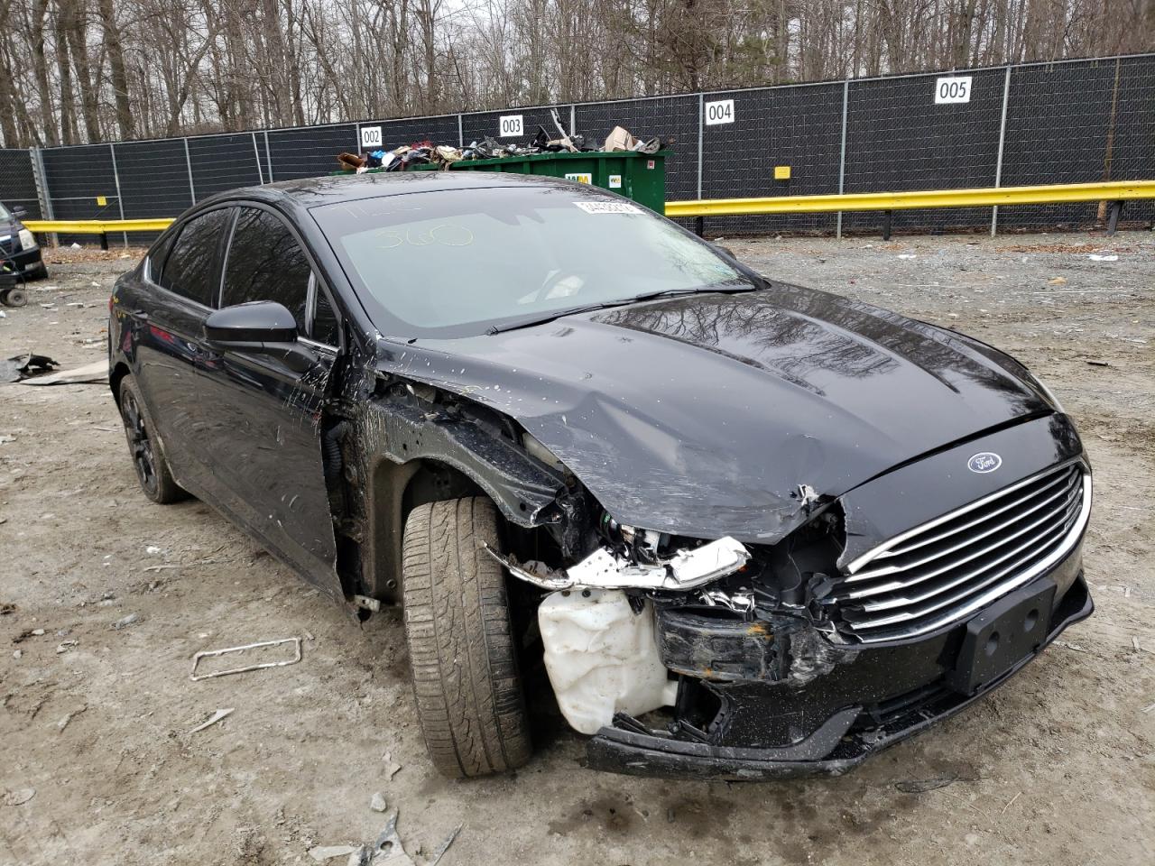 FORD FUSION 2019 with VIN 3FA6P0HD4KR162882 - Photo from auction