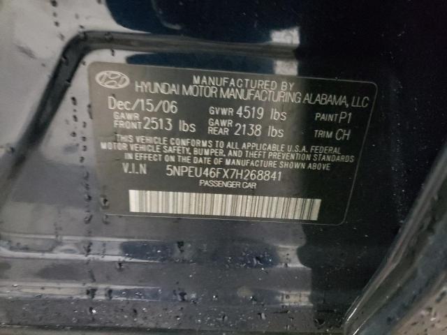 Photo 10 from auction – 2007 HYUNDAI SONATA SE with VIN 5NPEU46FX7H268841