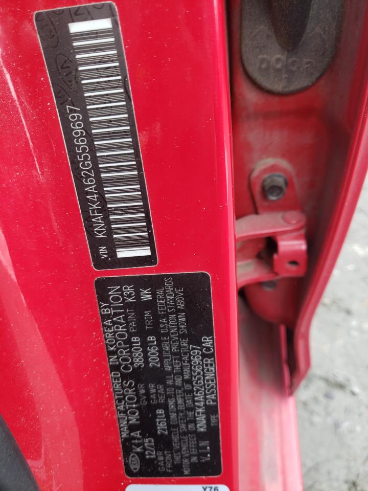Photo 10 from auction – 2016 KIA FORTE LX with VIN KNAFK4A62G5569697