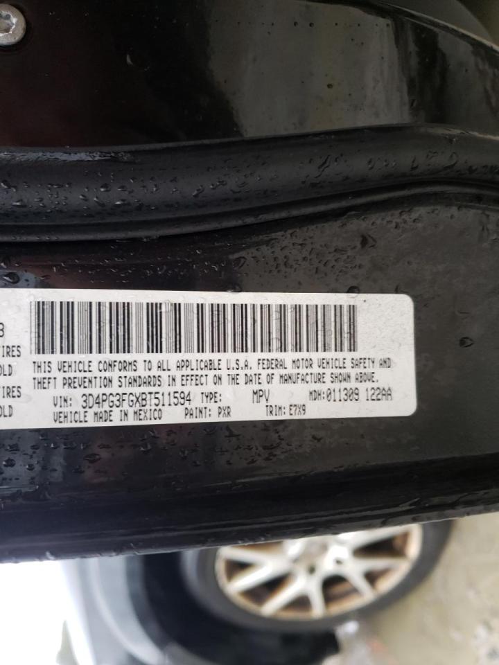 Photo 10 from auction – 2011 DODGE JOURNEY CR with VIN 3D4PG3FGXBT511594