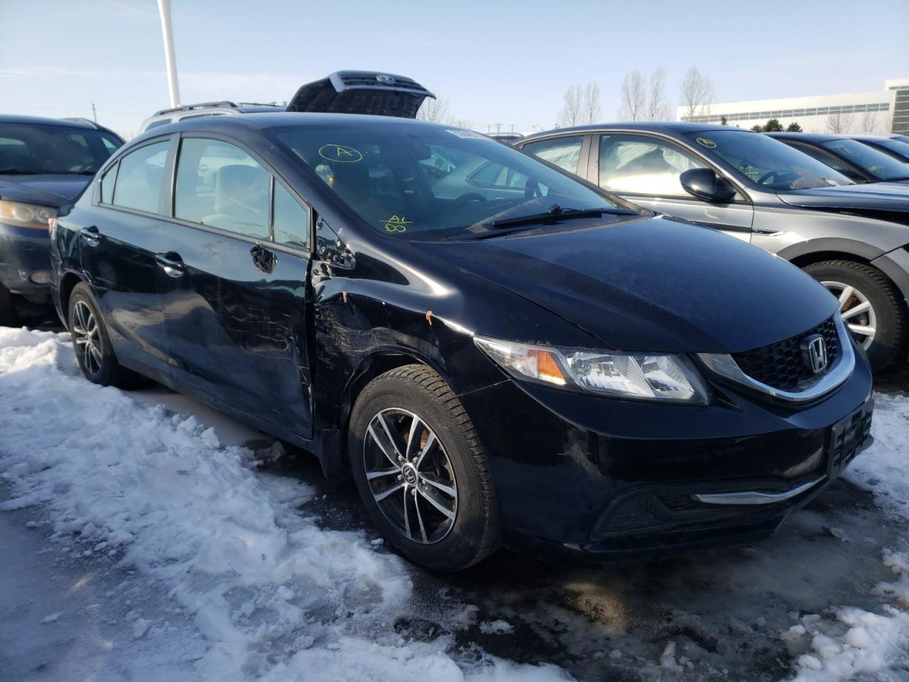 HONDA CIVIC LX 2015 with VIN 2HGFB2F41FH036408 - Photo from auction