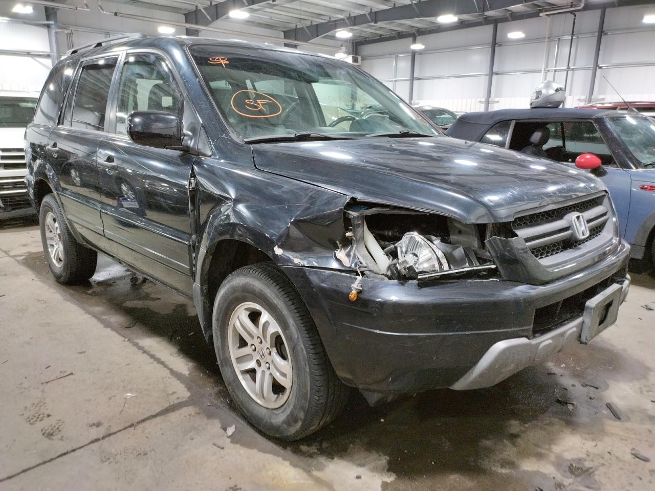 HONDA PILOT EXL 2003 with VIN 2HKYF18563H534814 - Photo from auction