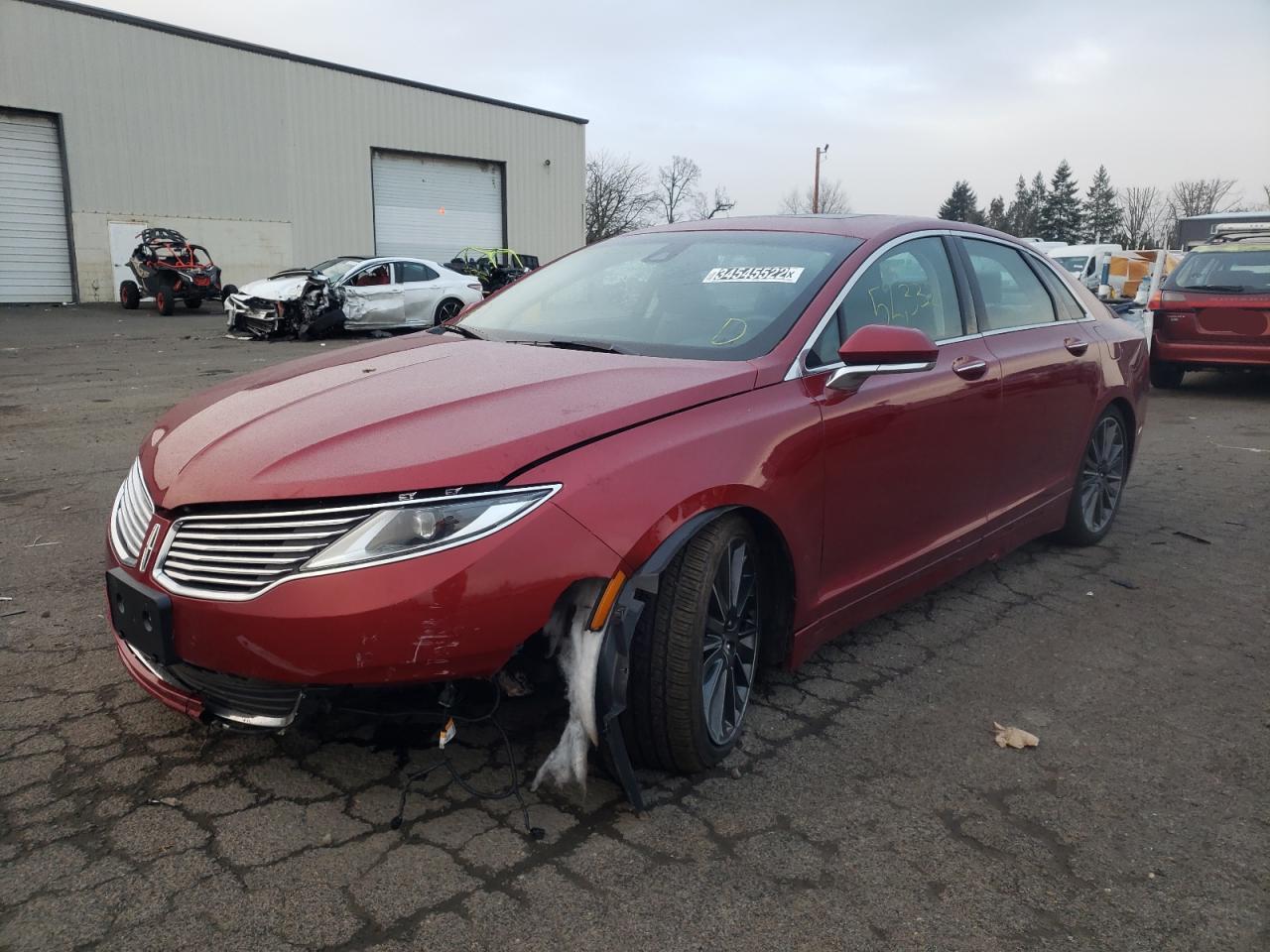 Photo 2 from auction – 2016 LINCOLN MKZ HYBRID with VIN 3LN6L2LU0GR606626