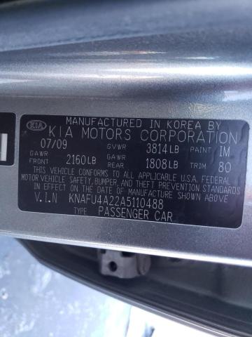 Photo 10 from auction – 2010 KIA FORTE EX with VIN KNAFU4A22A5110488