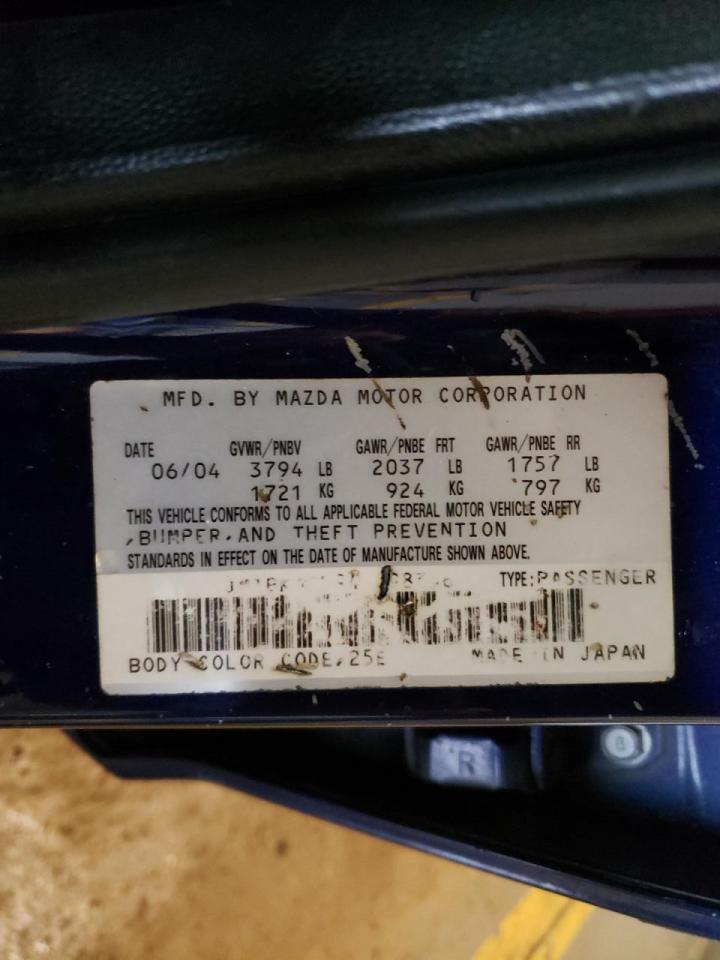 Photo 10 from auction – 2004 MAZDA 3 I with VIN JM1BK32F941198356