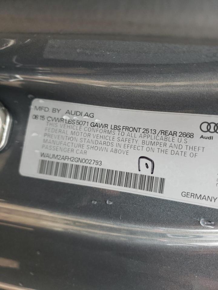 Photo 10 from auction – 2016 AUDI A5 PREMIUM with VIN WAUM2AFH2GN002793