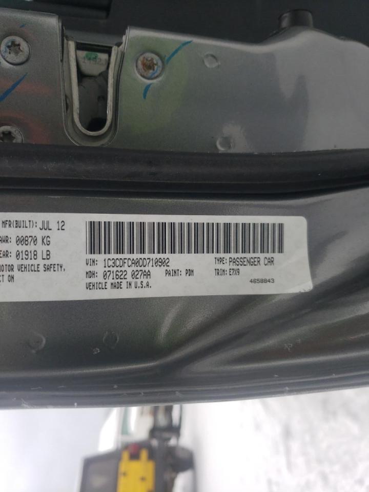 Photo 10 from auction – 2013 DODGE DART LIMIT with VIN 1C3CDFCA0DD710902