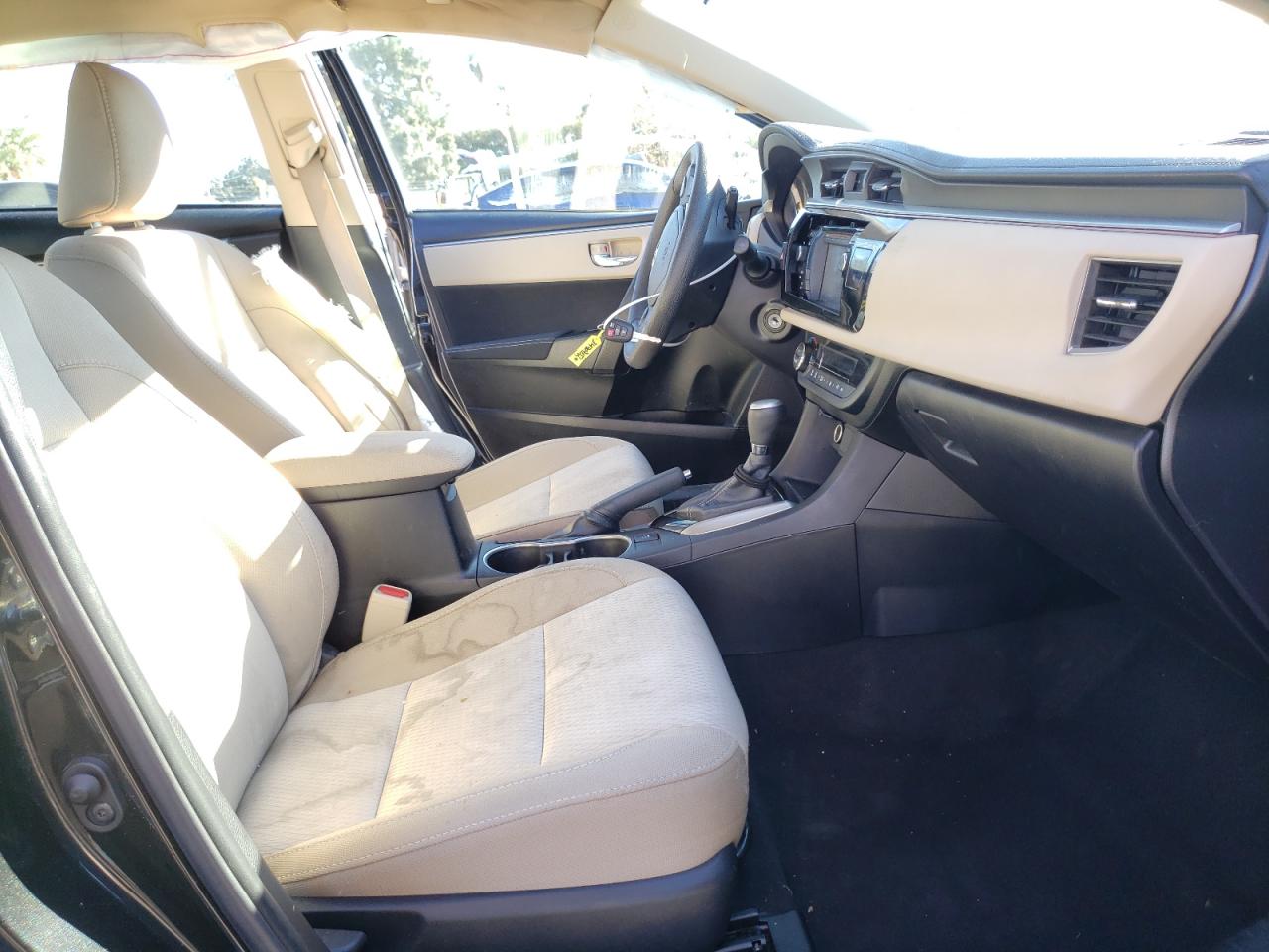 Photo 5 from auction – 2016 TOYOTA COROLLA L with VIN 2T1BURHE9GC573643