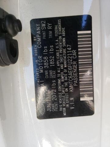 Photo 10 from auction – 2015 HYUNDAI VELOSTER T with VIN KMHTC6AE6FU221147