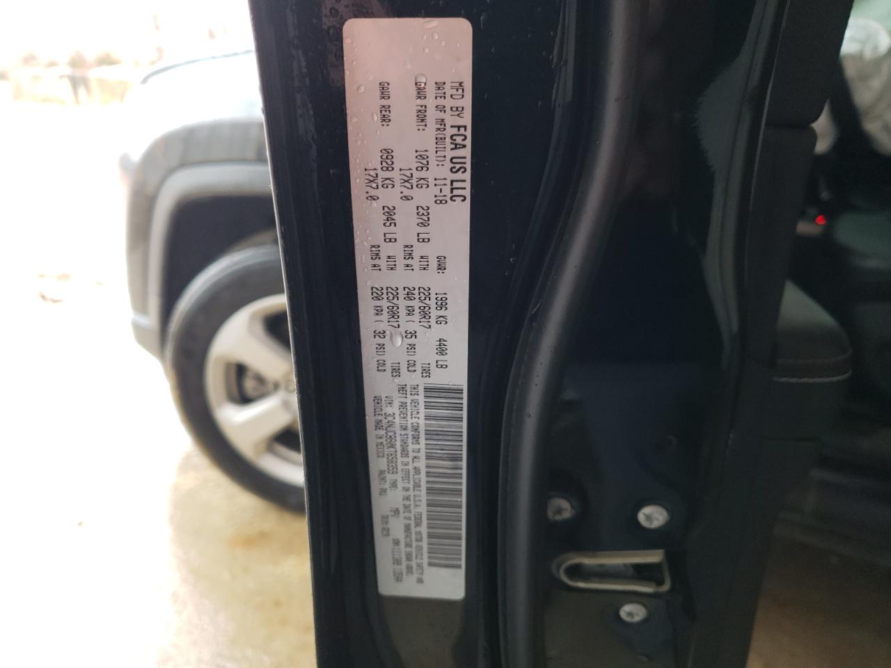 Photo 10 from auction – 2019 JEEP COMPASS LA with VIN 3C4NJCBB0KT658359