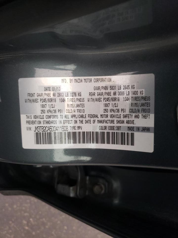 Foto 10 de la subasta – 2013 MAZDA CX-9 TOURI con VIN JM3TB2CA5D0411608