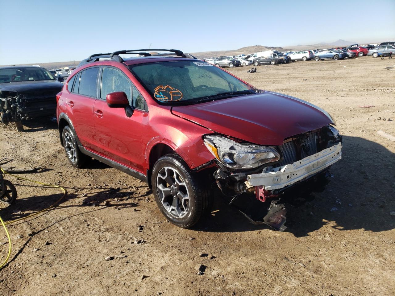 SUBARU XV CROSSTR 2014 with VIN JF2GPAWC8E8221566 - Photo from auction