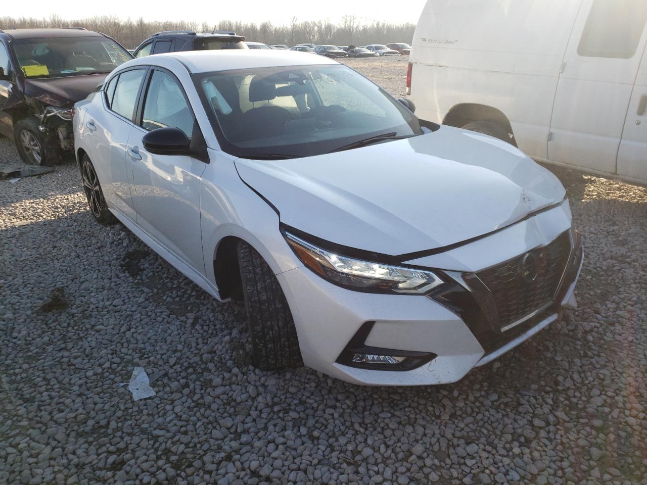 NISSAN SENTRA SR 2020 with VIN 3N1AB8DV6LY243165 - Photo from auction